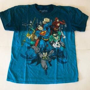 Justice League super heroes shirt sz Xl 14-16 boy